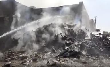 राजस्थान में दुर्घटनाग्रस्त हुआ वायुसेना का तेजस विमान #वायुसेना