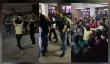 दिल्ली स्थित जेएनयू में एबीवीपी और वामपंथी गुटों के छात्रों के बीच हुई झड़प, कई छात्र घायल #जेएनयू