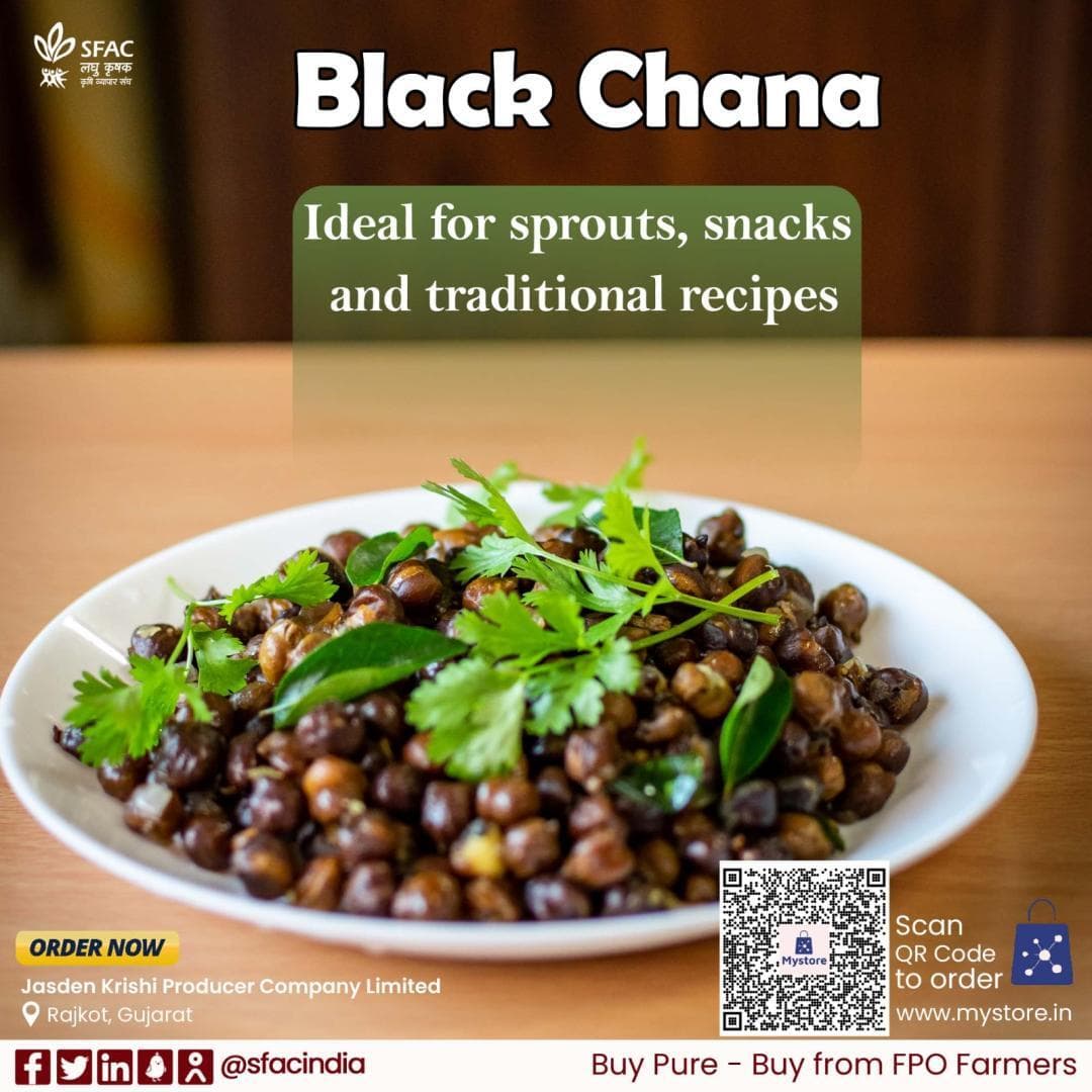 Soaked, sprouted, or cooked into curries, this black chana keeps you energized, full & nourished throughout the day.