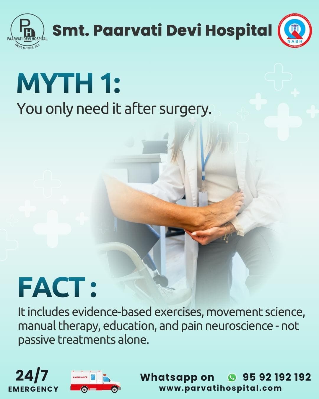 Physiotherapy – Myths & Facts :- At Smt. Parvati Devi Hospital,
<nis:link nis:type=tag nis:id=physiotherapy nis:value=Physiotherapy nis:enabled=true nis:link/> <nis:link nis:type=tag nis:id=mythsandfacts nis:value=MythsAndFacts nis:enabled=true nis:link/> <nis:link nis:type=tag nis:id=smtparvatidevihospital nis:value=SmtParvatiDeviHospital nis:enabled=true nis:link/> <nis:link nis:type=tag nis:id=healthcare nis:value=HealthCare nis:enabled=true nis:link/> <nis:link nis:type=tag nis:id=physicaltherapy nis:value=PhysicalTherapy nis:enabled=true nis:link/>