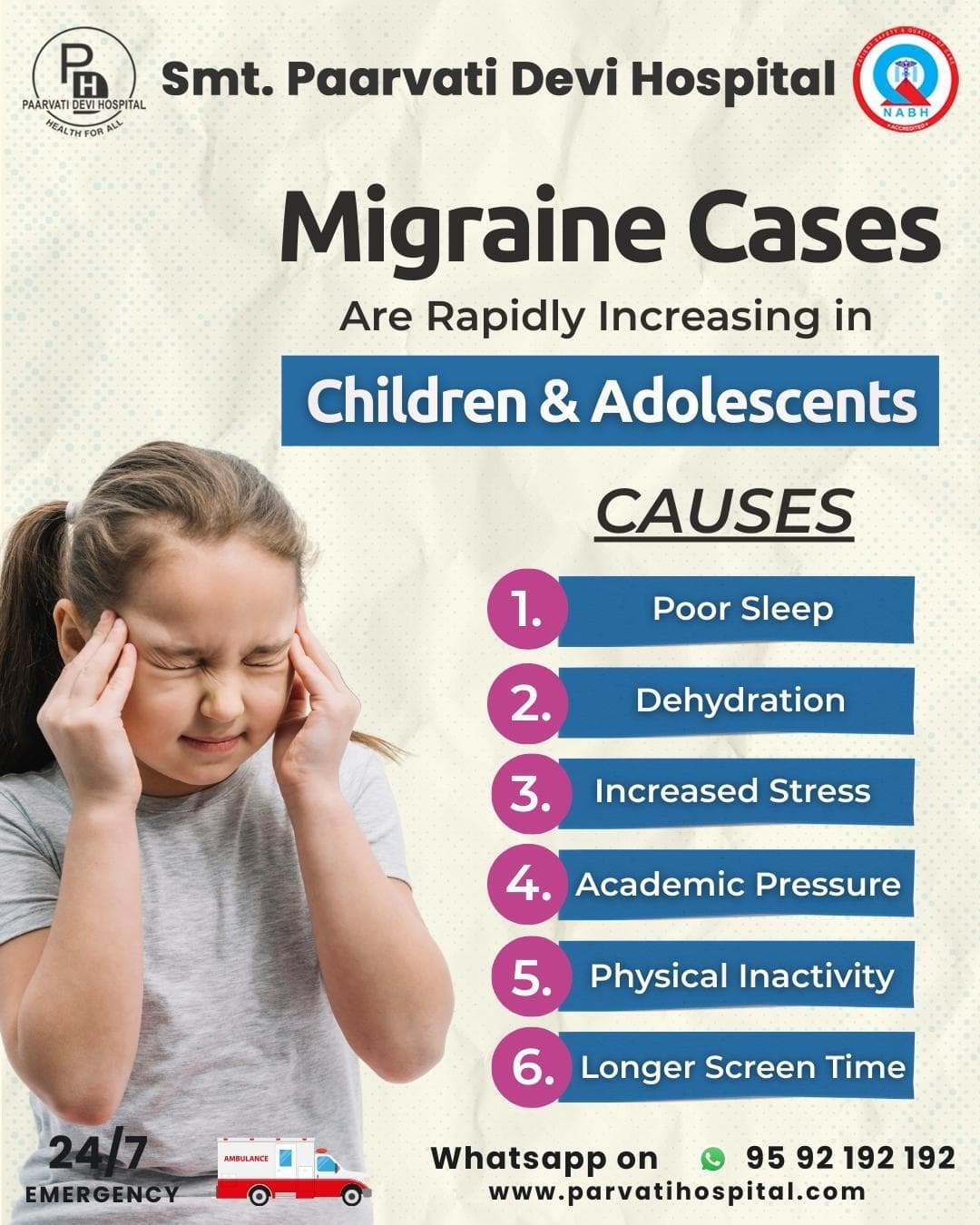 Migraine Cases Are Rapidly Increasing in Children & Adolescents