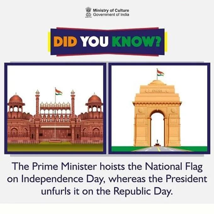 One flag, two ceremonies - both echoing India’s pride and unity. ✨