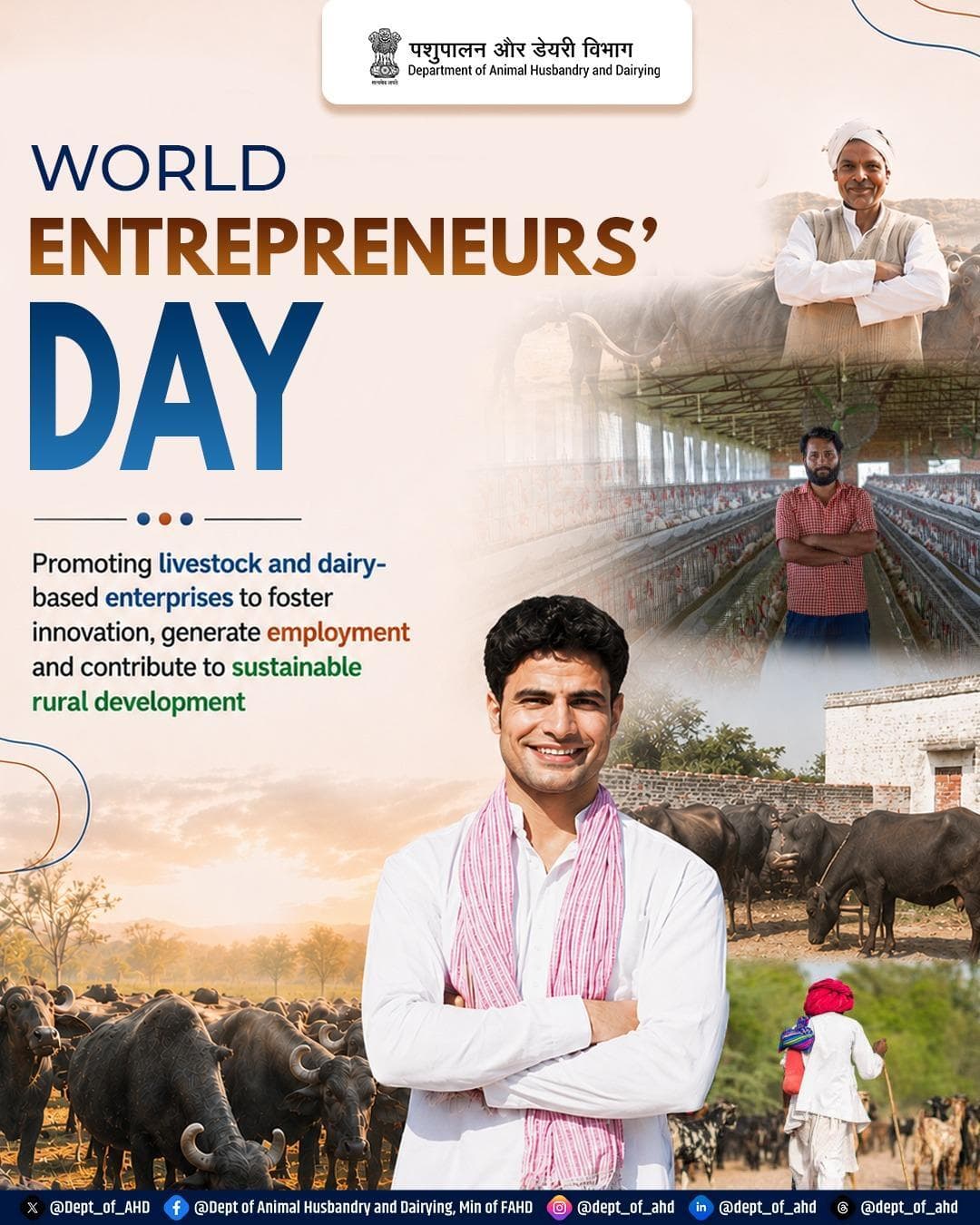 World Entrepreneurs’ Day! Promoting livestock & dairy enterprises for rural growth!