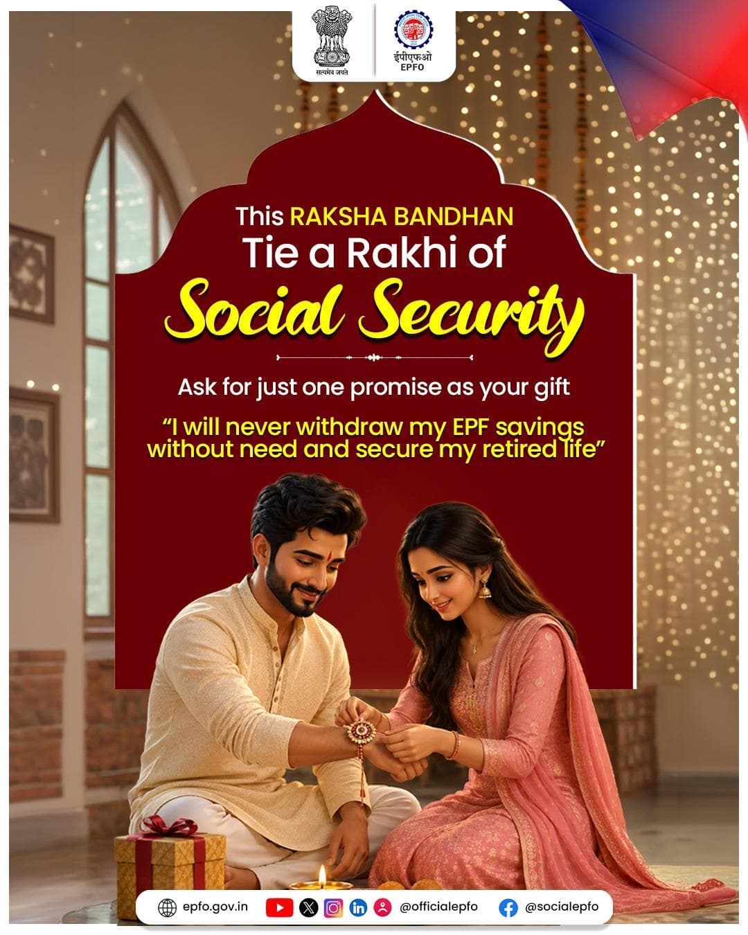 This Raksha Bandhan, Tie a Rakhi of Social Security! ЁЯОА