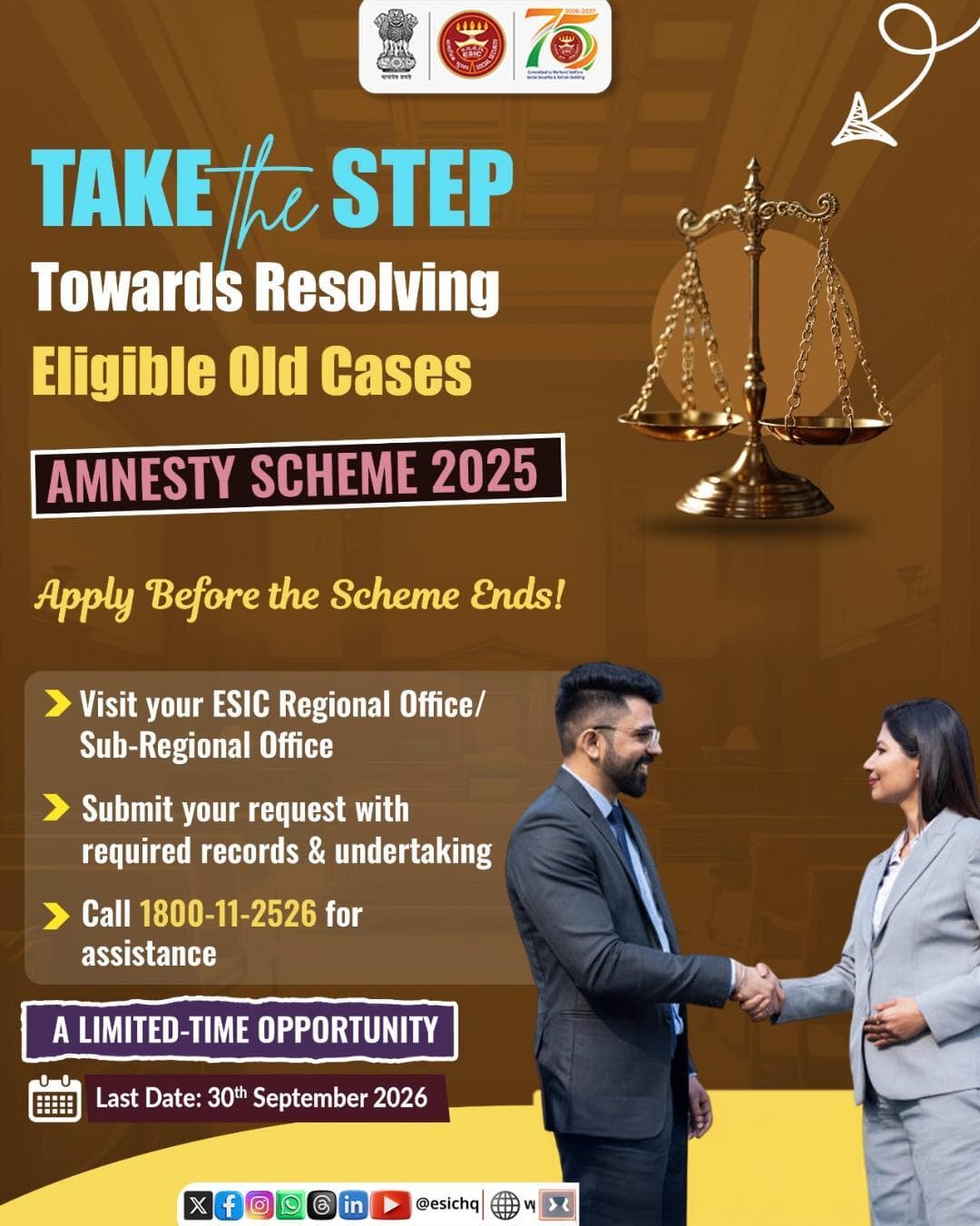 Take the step towards resolving eligible old cases under the Amnesty Scheme 2025.
Apply before 30th September 2026