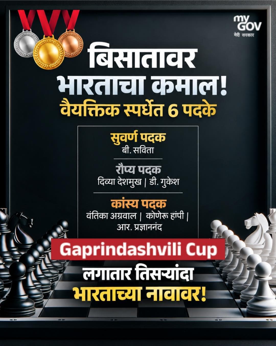 बुद्धिबळाच्या पटावर भारताची ऐतिहासिक भरारी! 🇮🇳♟️