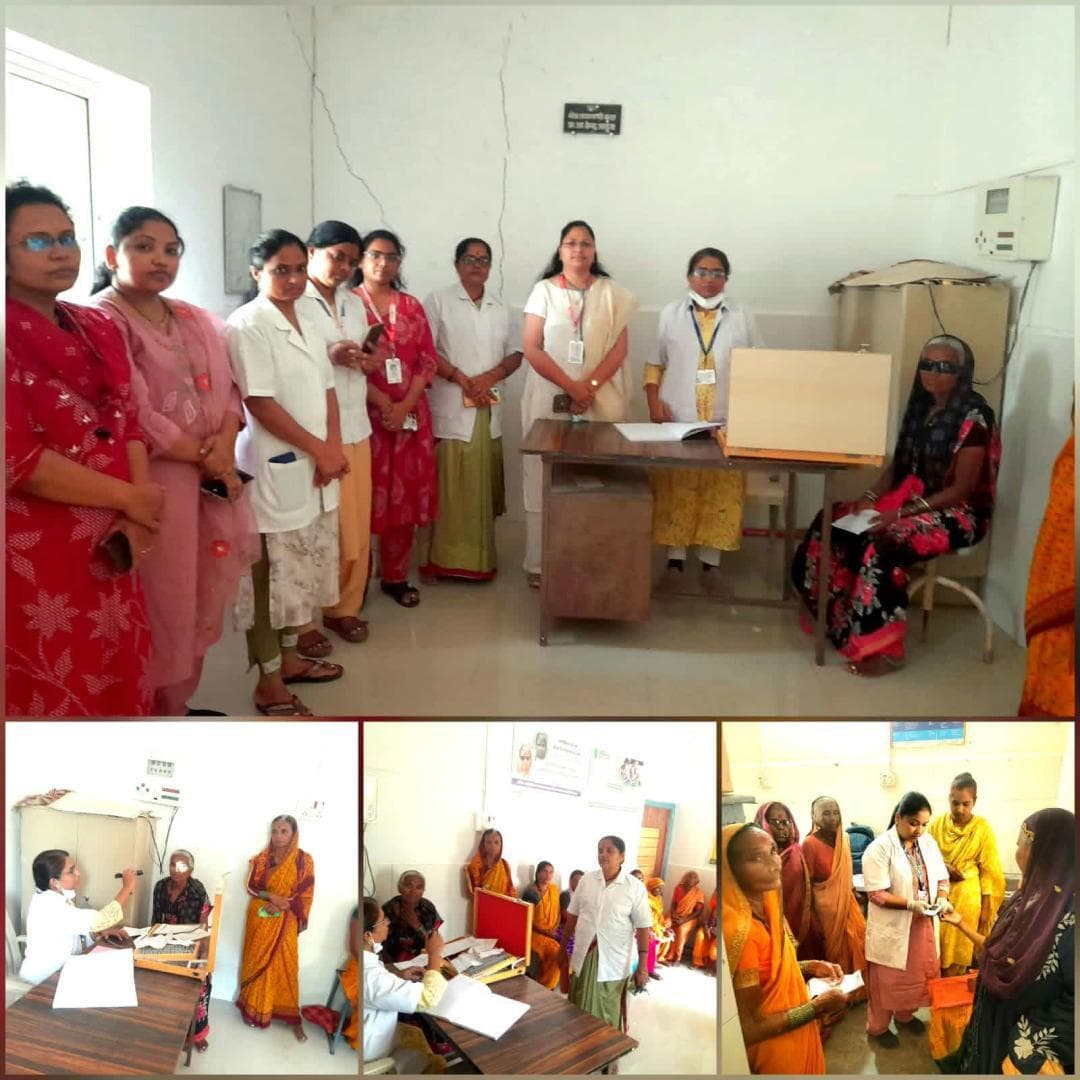 सेवा संकल्प अभियान अंतर्गत प्राथमिक आरोग्य केंद्र, आडुळ येथे नेत्र तपासणी व मोतीबिंदू शस्त्रक्रिया शिबिराचे आयोजन .