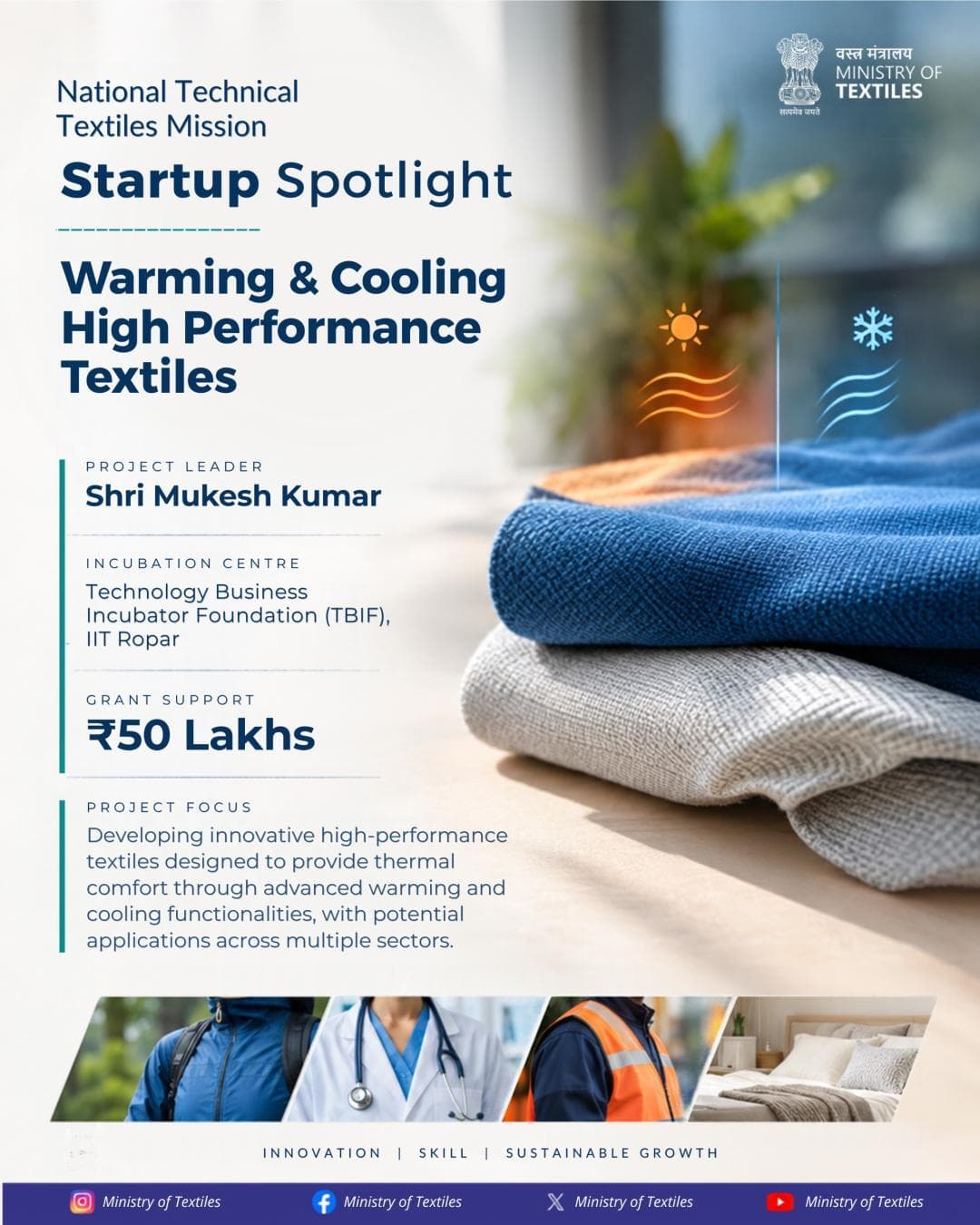 NTTM Startup Spotlight Supporting innovation in technical textiles