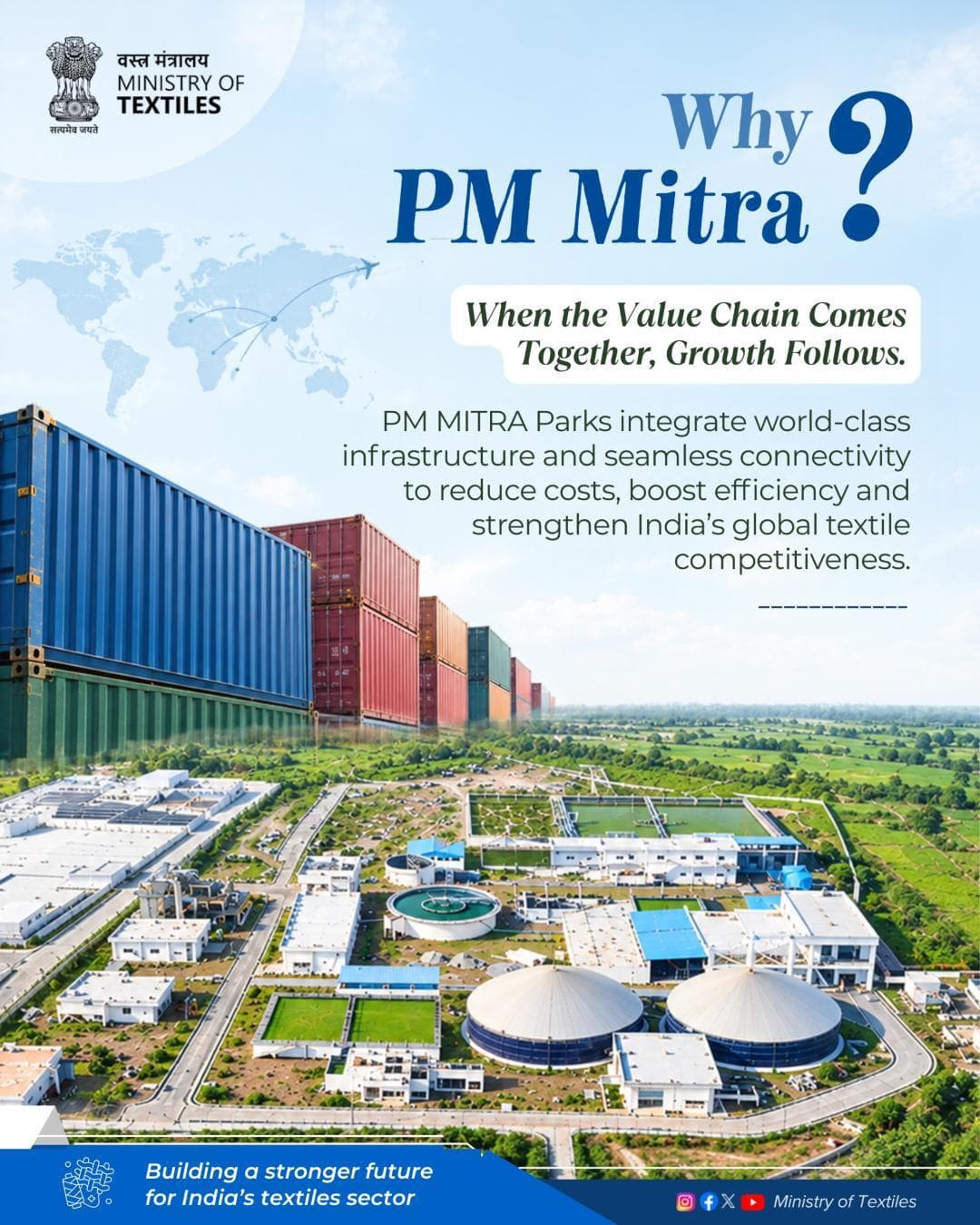 Integrated infrastructure. Seamless connectivity. A stronger future for Indian textiles.