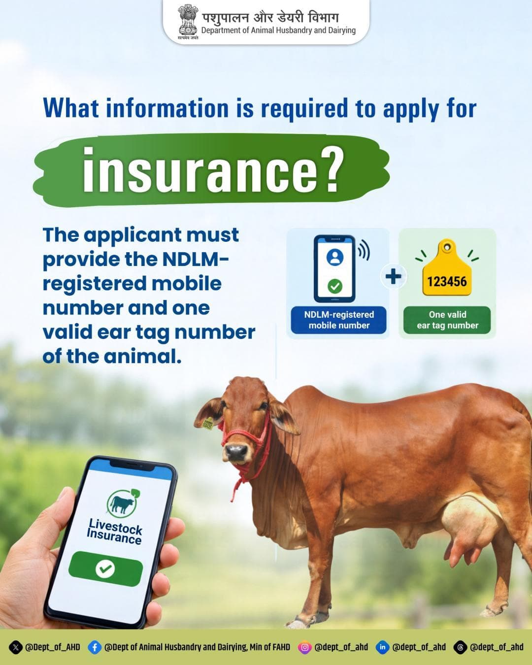 Ensure you have your NDLM-registered mobile number and valid ear tag number ready for a smooth application process.
