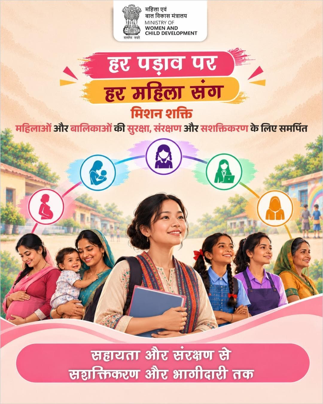 हर कदम पर साथ, हर सपने को उड़ान
मिशन शक्ति से सशक्त हों महिलाएँ, बढ़े देश का मान