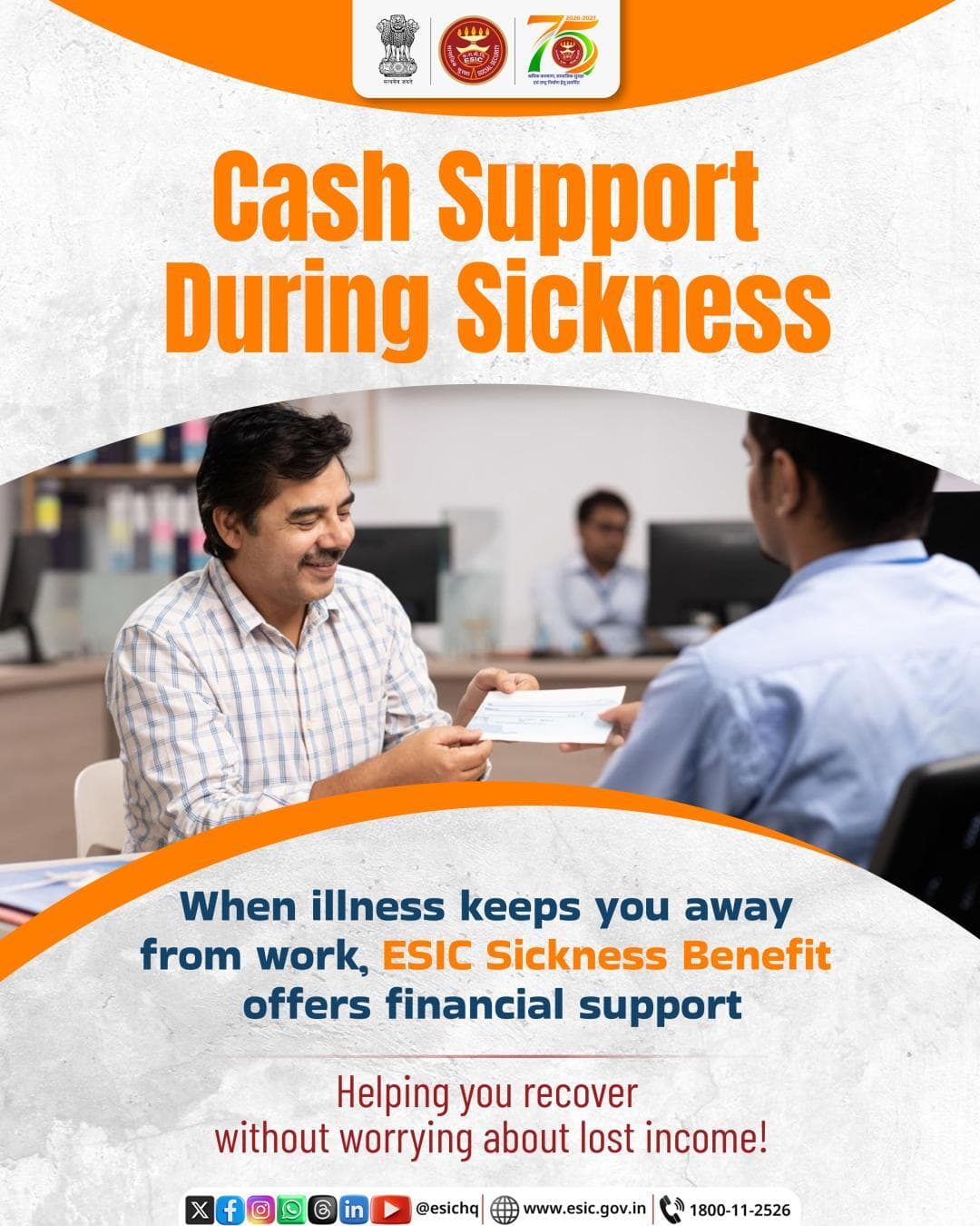 When illness keeps you away from work, ESIC’s Sickness Benefit provides financial support to help you focus on recovery.