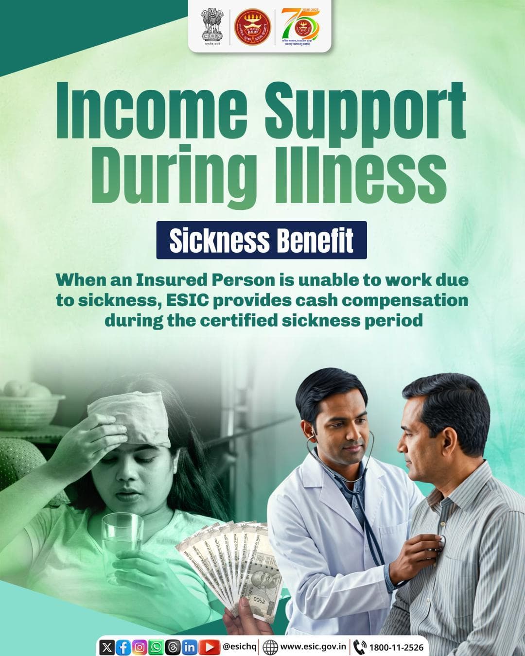 When illness keeps you away from work, ESIC Sickness Benefit offers financial support.