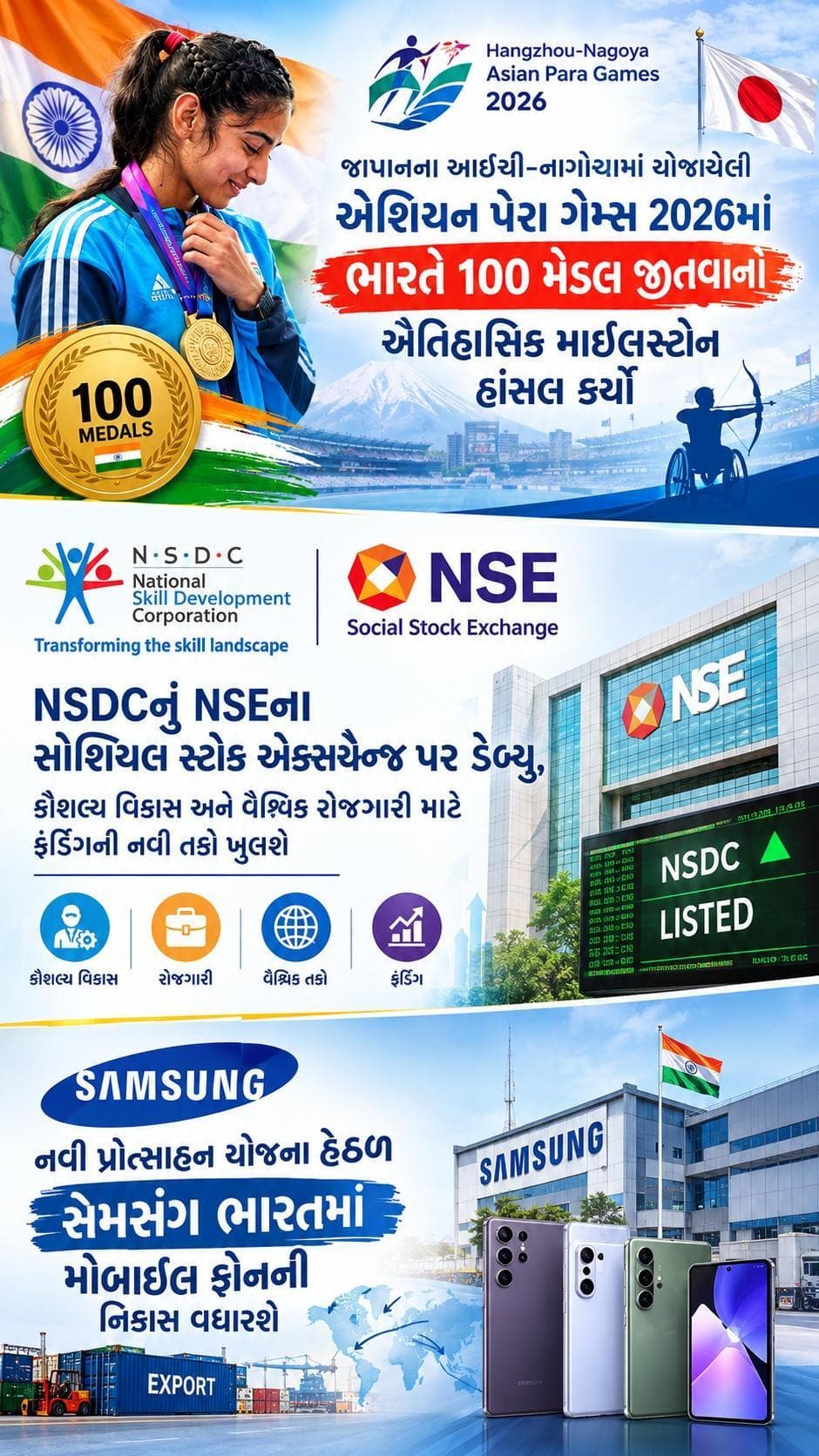 23 ઑક્ટોબર 2026
આજની મહત્વની અપડેટ્સ પર એક નજર