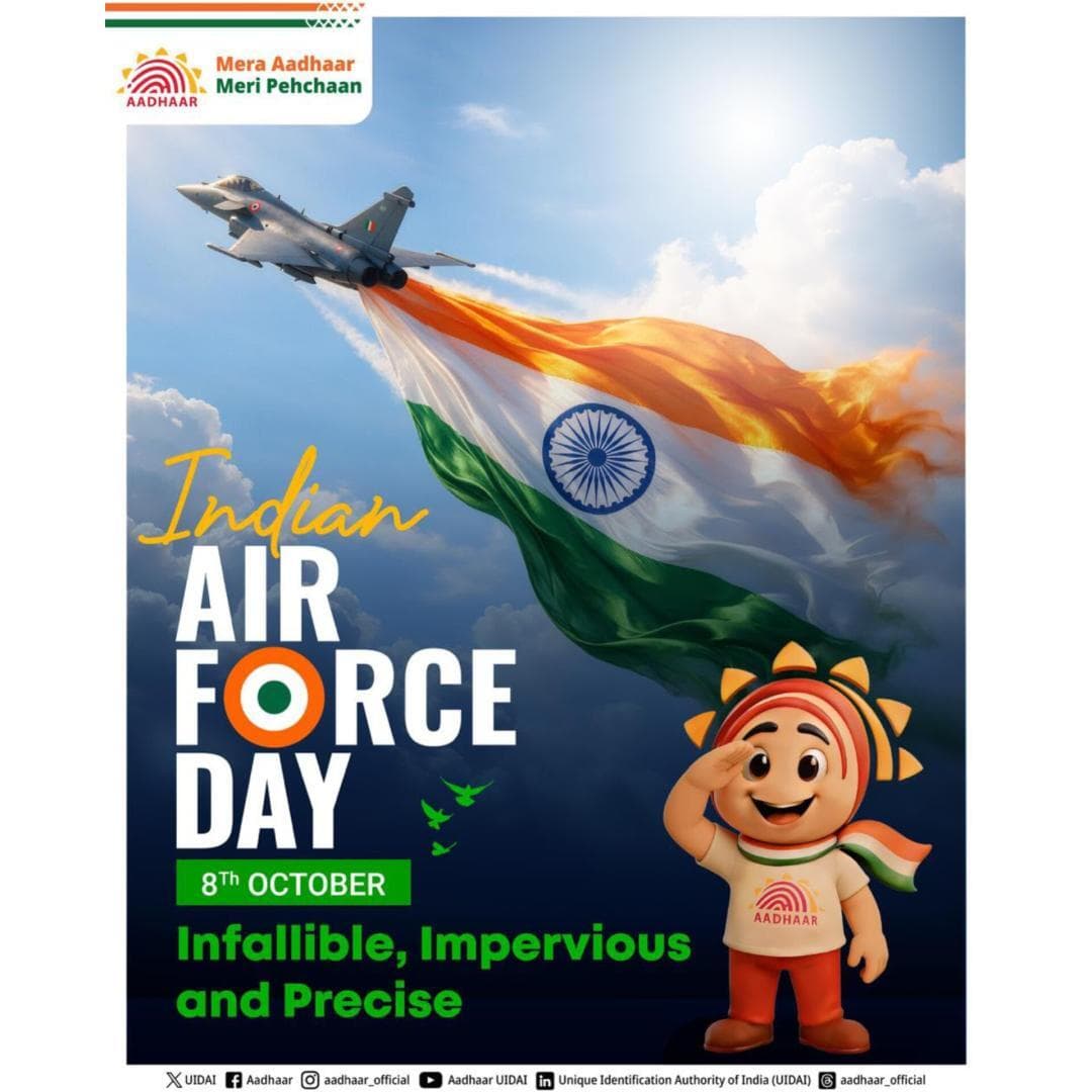 On #IndianAirForceDay, we honour the brave air warriors who guard our skies with unwavering courage and valour.